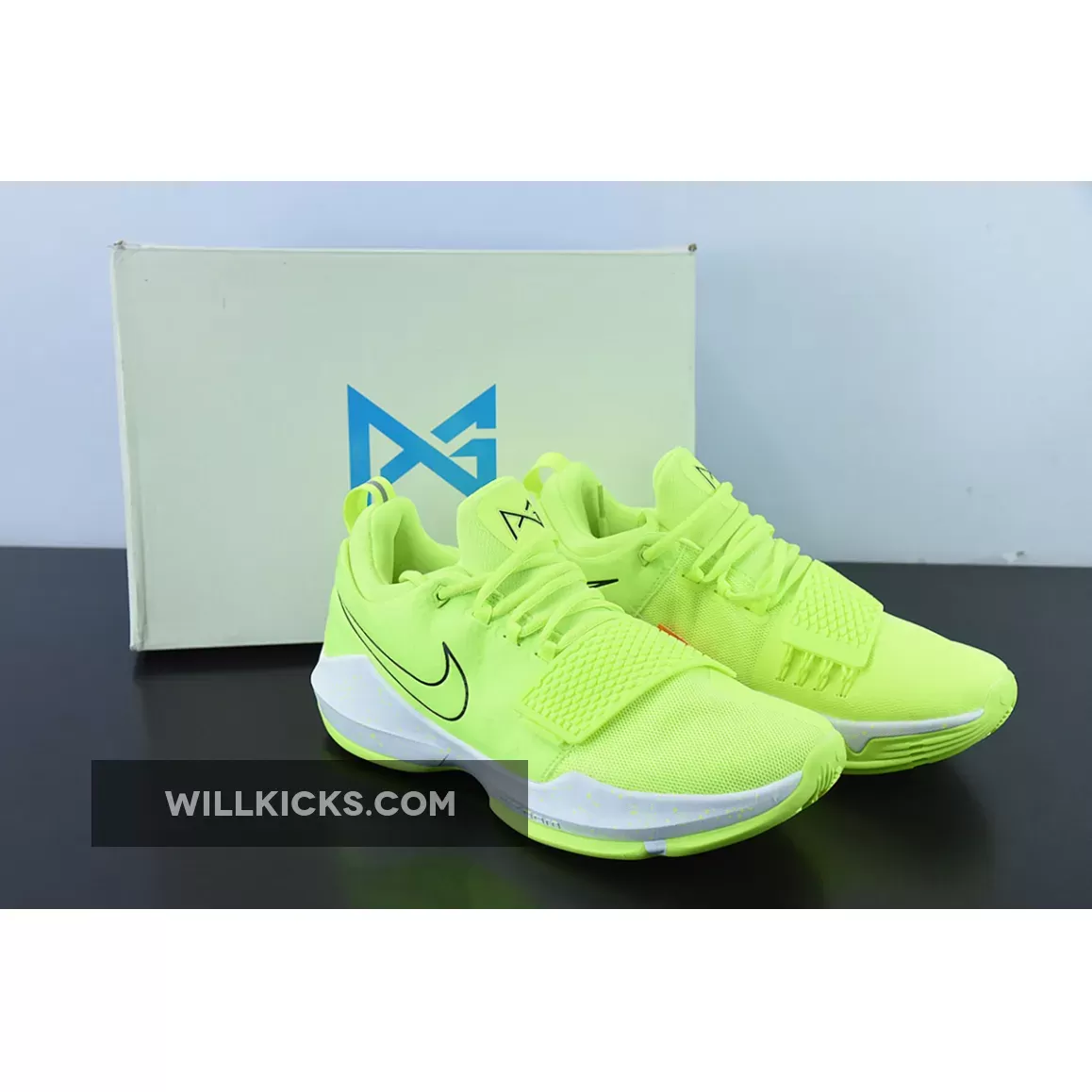 Nike PG 1 Volt/Black-White 878628-700