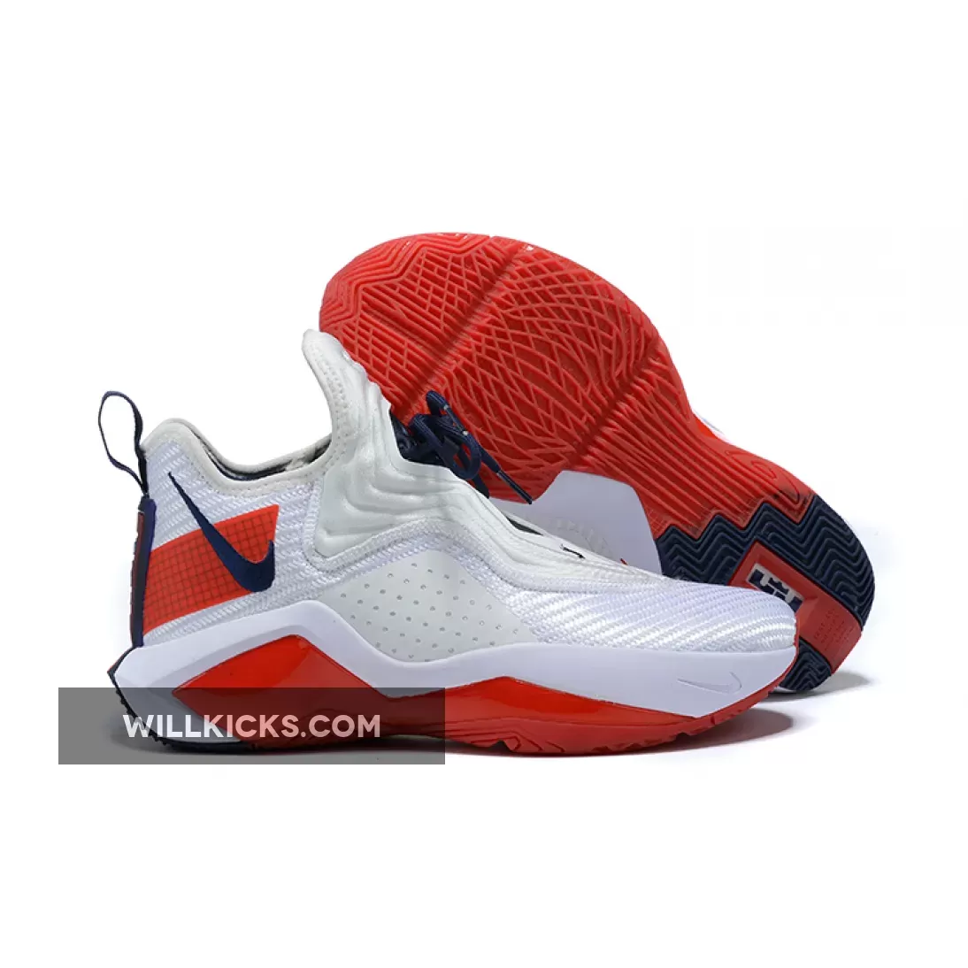 Nike LeBron Soldier 14 White/University Red-Navy-Team Red CK6047-100 New Releases