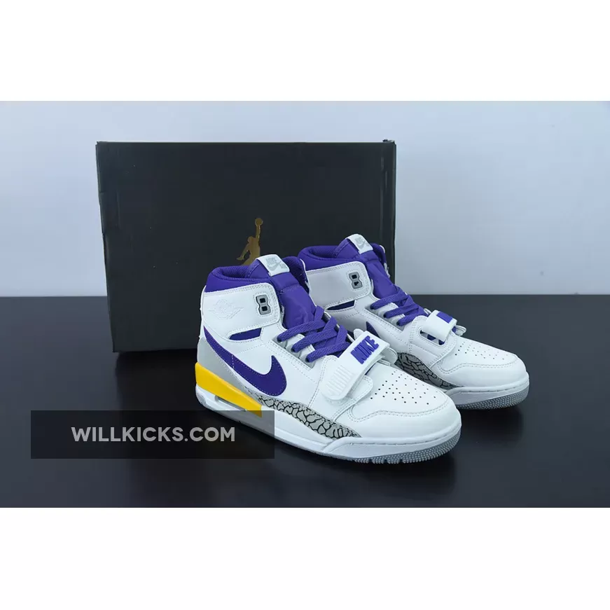 Air Jordan Legacy 312 'Lakers' White/Field Purple-Amarillo AV3922-157 / jordan legacy 312 lakers