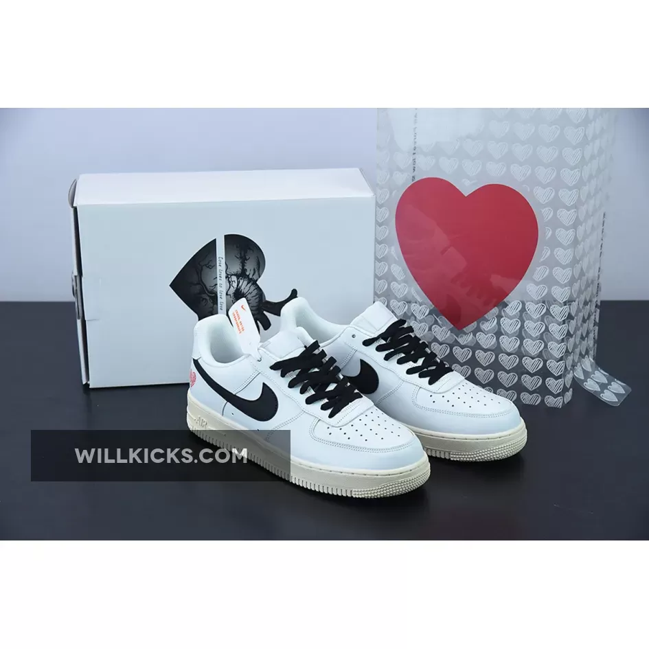 Nike Air Force 1 Low 'Love' White Black 1675865005 Discount