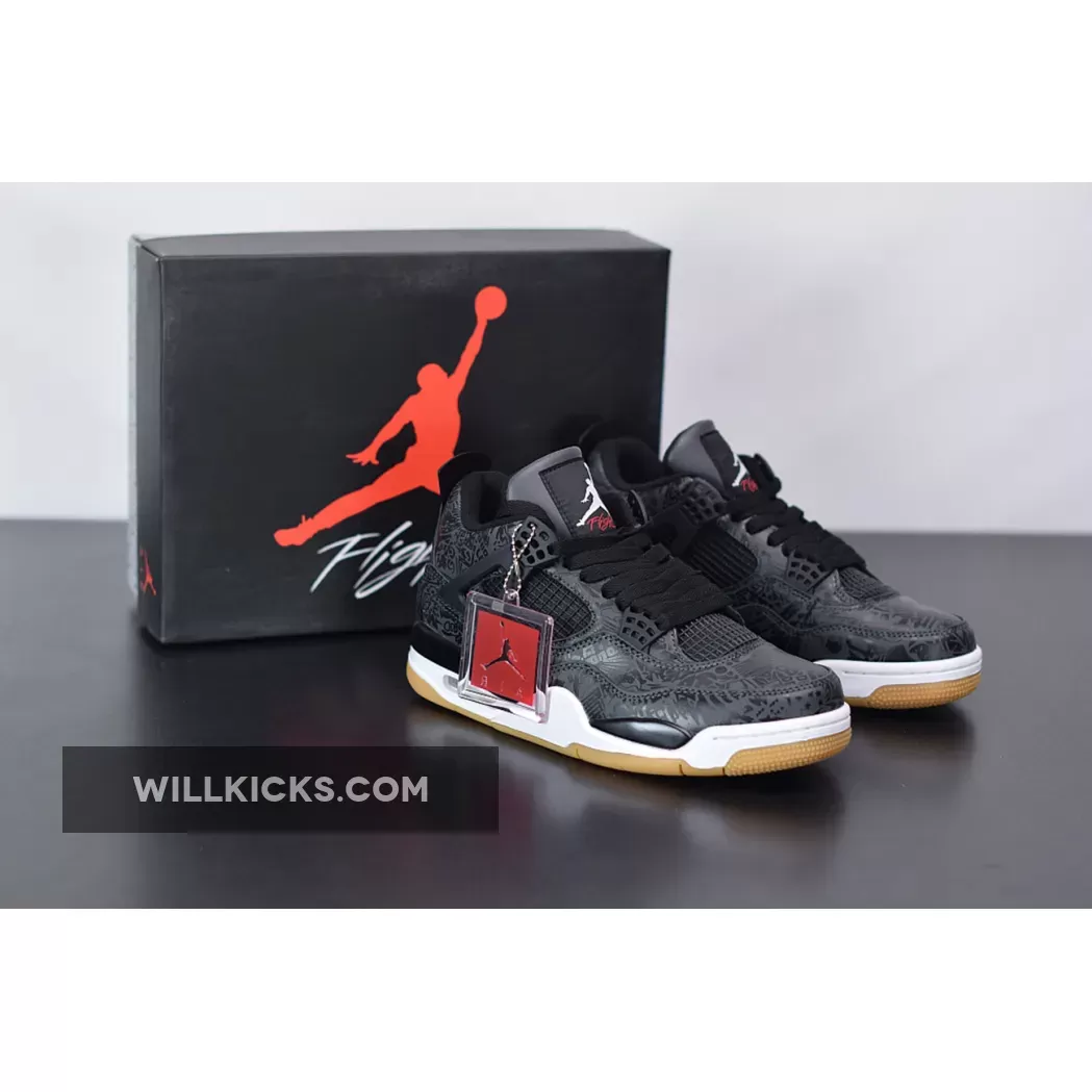 Air Jordan 4 SE Laser 'Black Gum' CI1184-001 / black laser 4