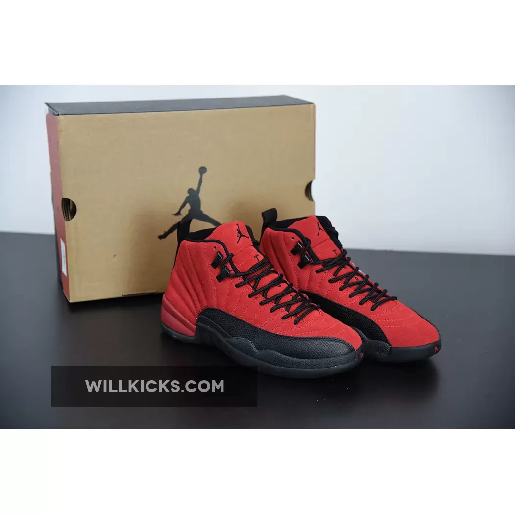 Air Jordan 12 'Reverse Flu Game' Varsity Red/Black CT8013-602 #jordan 12's red and black