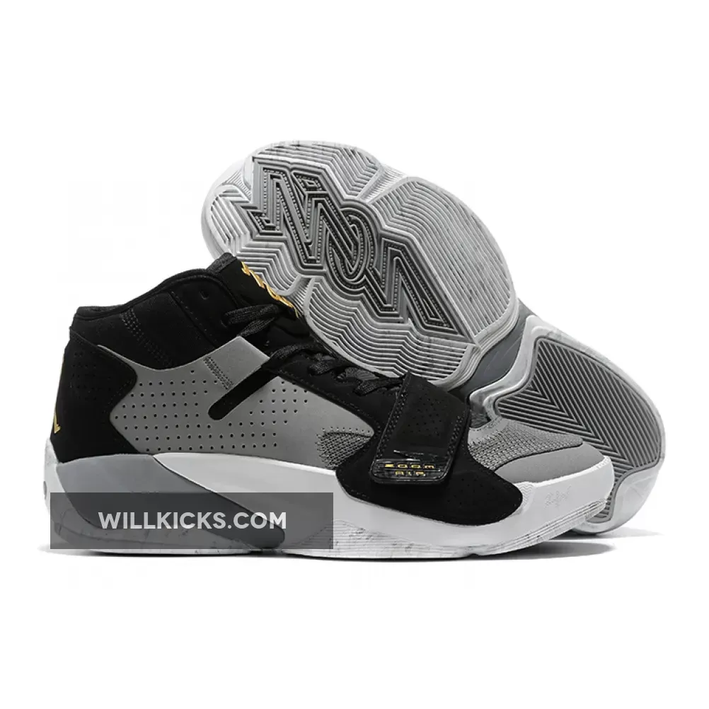 Jordan Zion 2 Grey Black And Gold DQ7688-001 For Sale