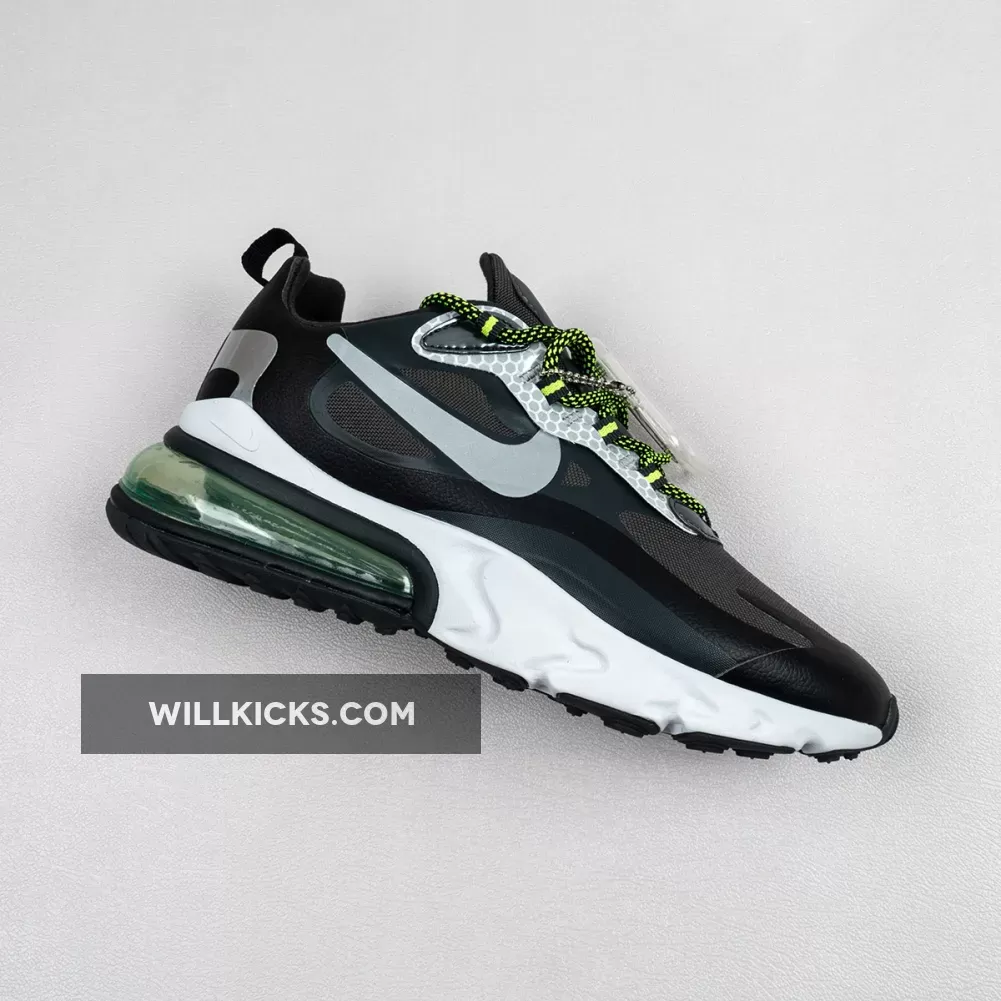 Nike Air Max 270 React Reflective / 3M x Nike Air Max 270 React Black Reflective Silver CT1647-001