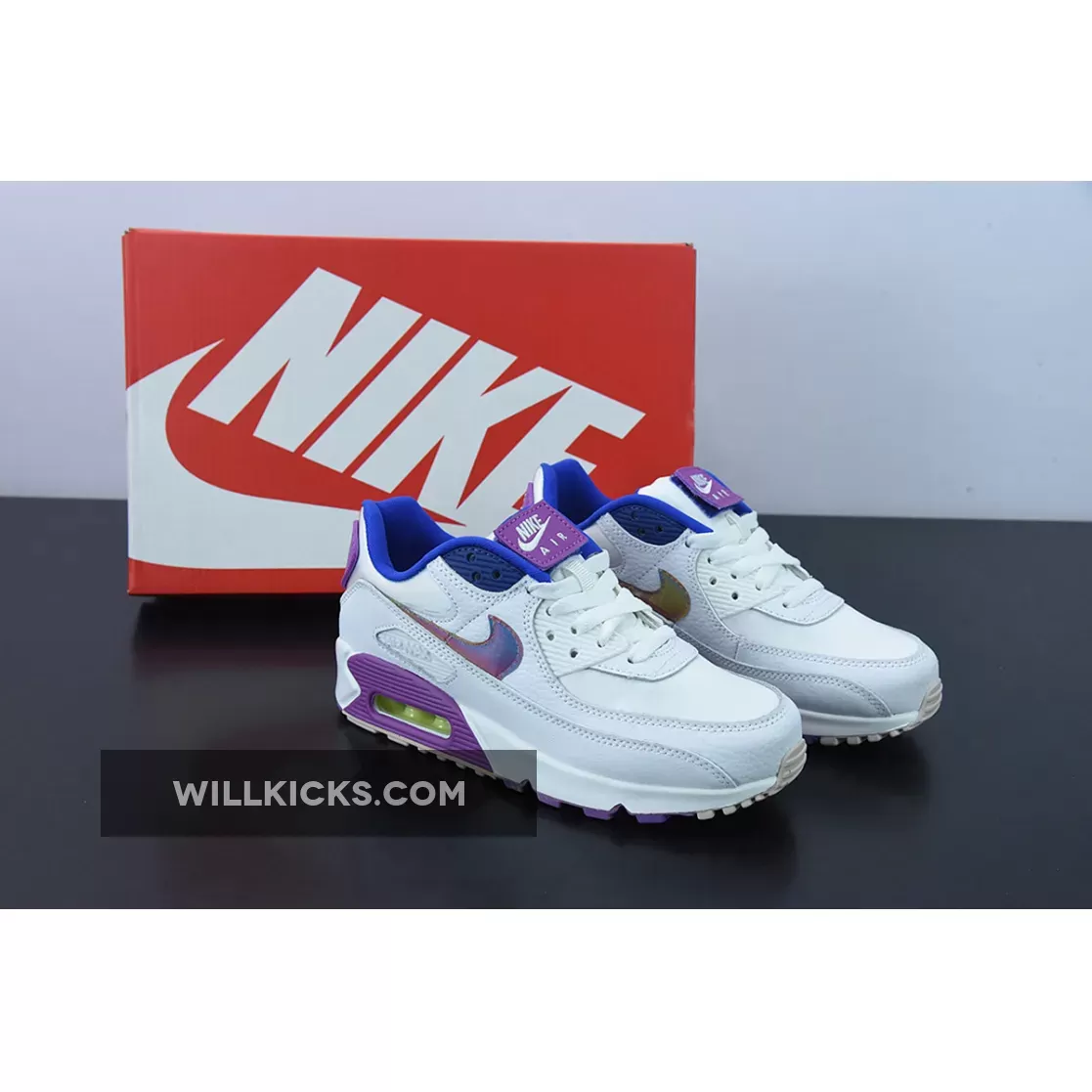 Nike Air Max 90 Easter White/Multi-Purple Nebula CJ0623-100, nike air max 90 easter