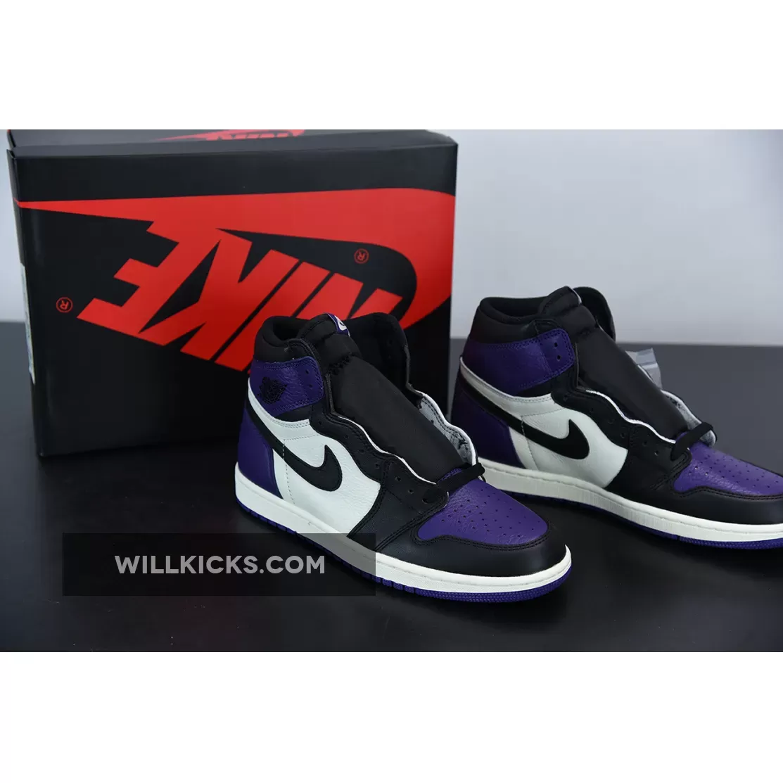 Air Jordan 1 Retro High OG Court Purple/Sail-Black 555088-501 / jordan 1 retros purple