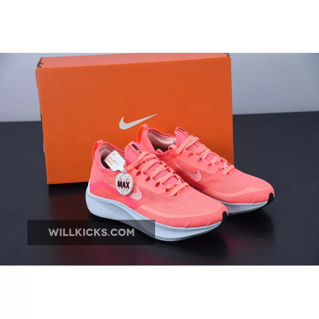 Nike Zoom Fly 4 Lava Glow/Racer Pink/White - glow racer