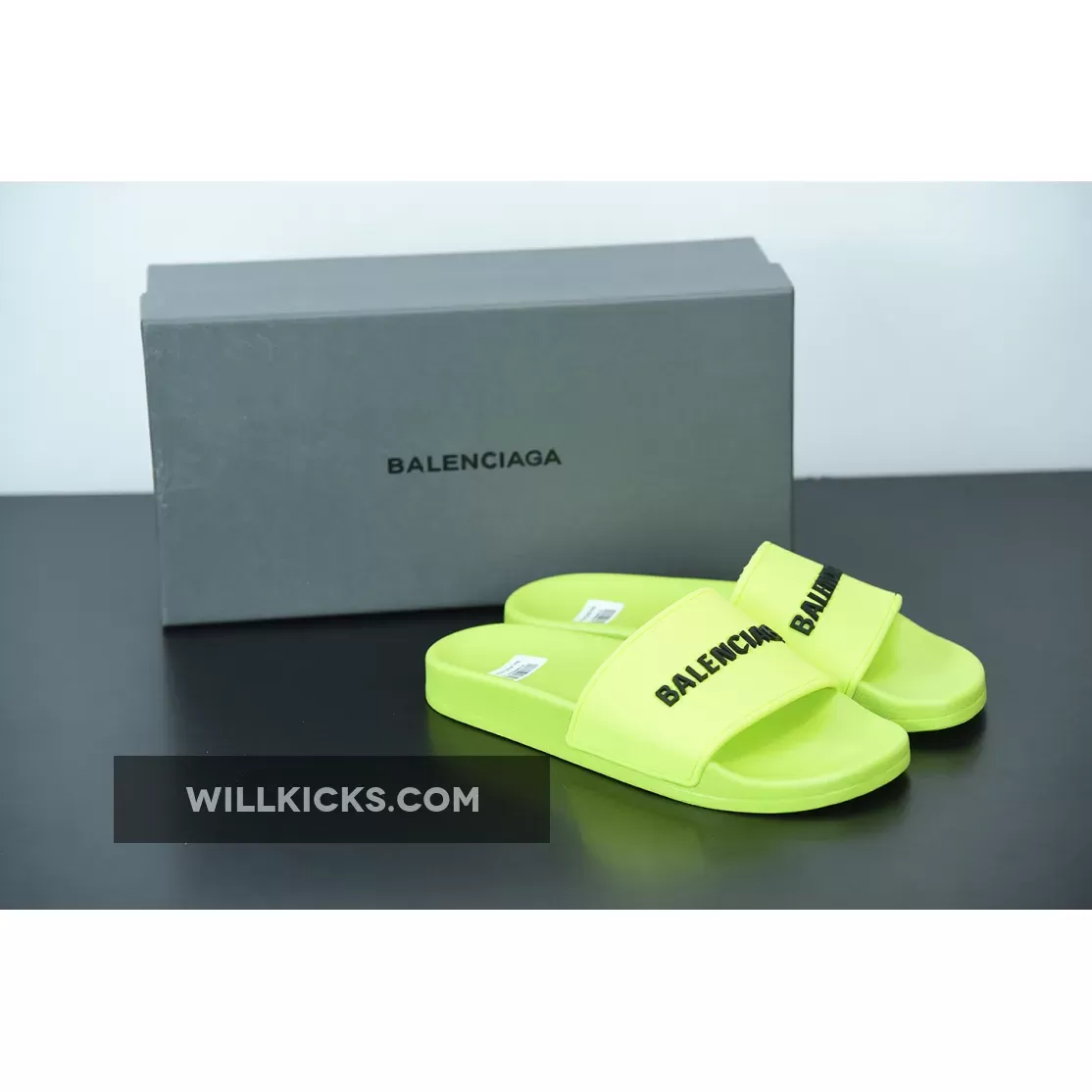 Balenciaga Logo Pool Sides Sandals Volt 1675867601