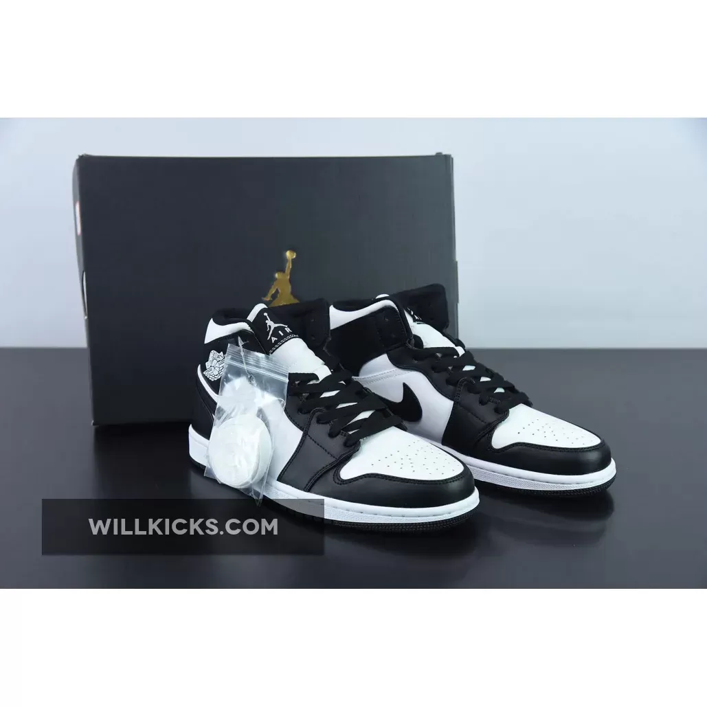 Air Jordan 1 Mid 'Panda' White/Black-White DV0991-101 Outlet