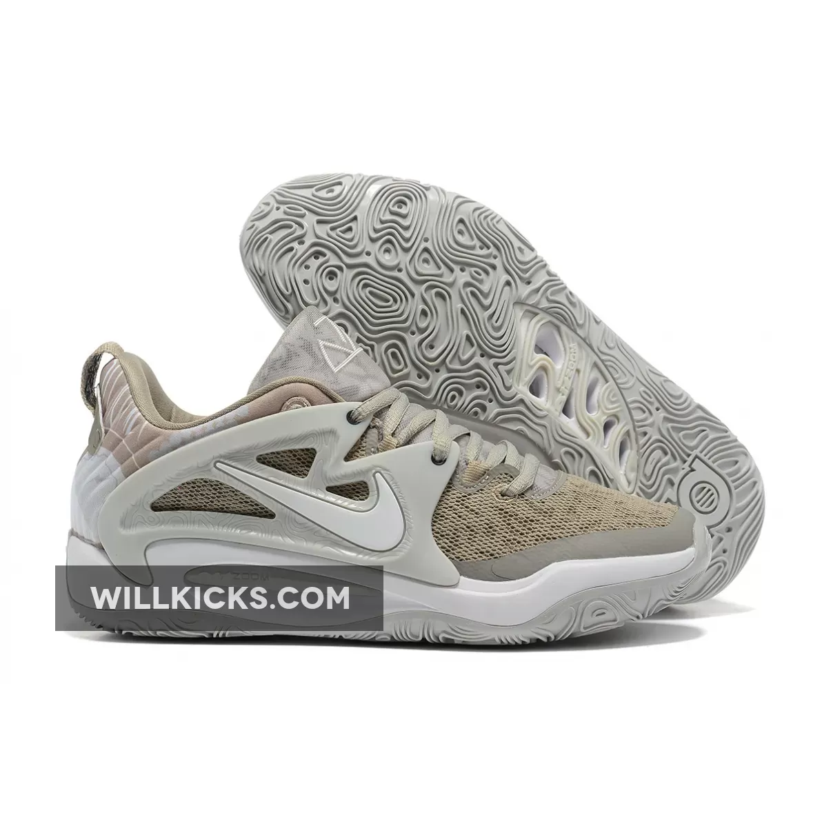 Nike KD 15 White/Cool Grey-Brown / white kd 15