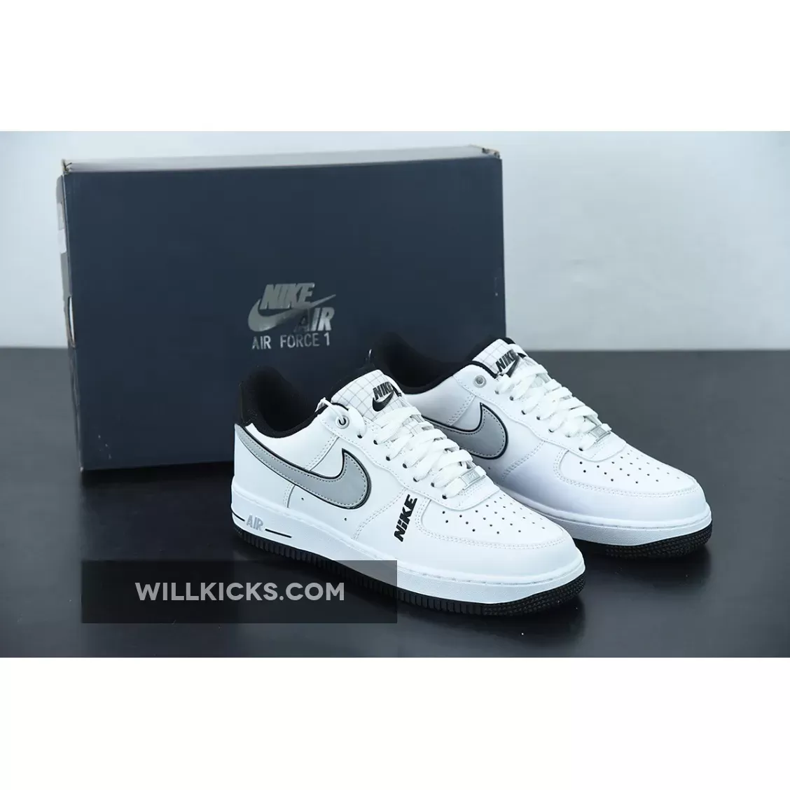 Nike Air Force 1 Low White Black DC8873-101 patent leather af1