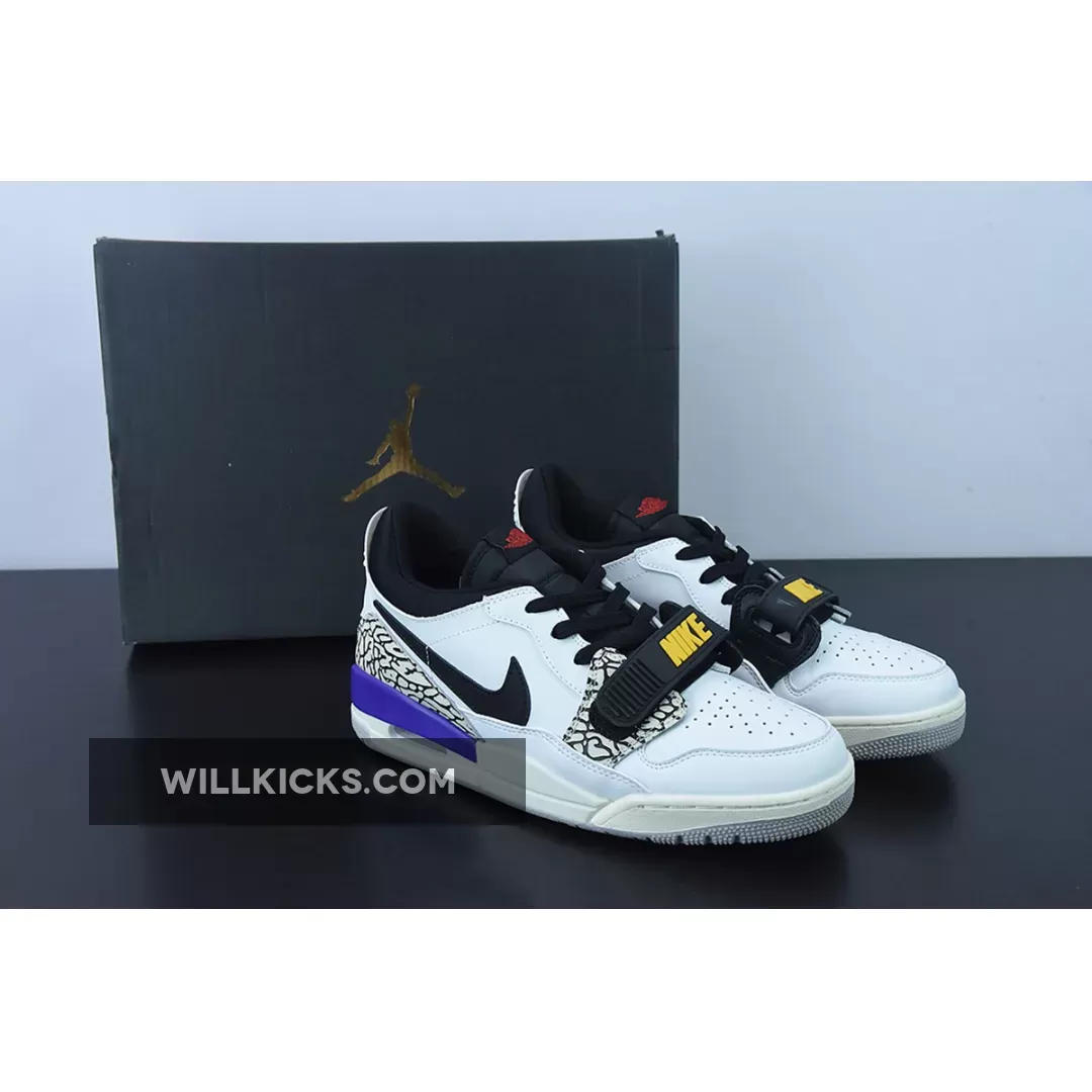 Jordan Legacy 312 Low 'Lakers' White Purple CD7069-102 #air jordan legacy 312 purple