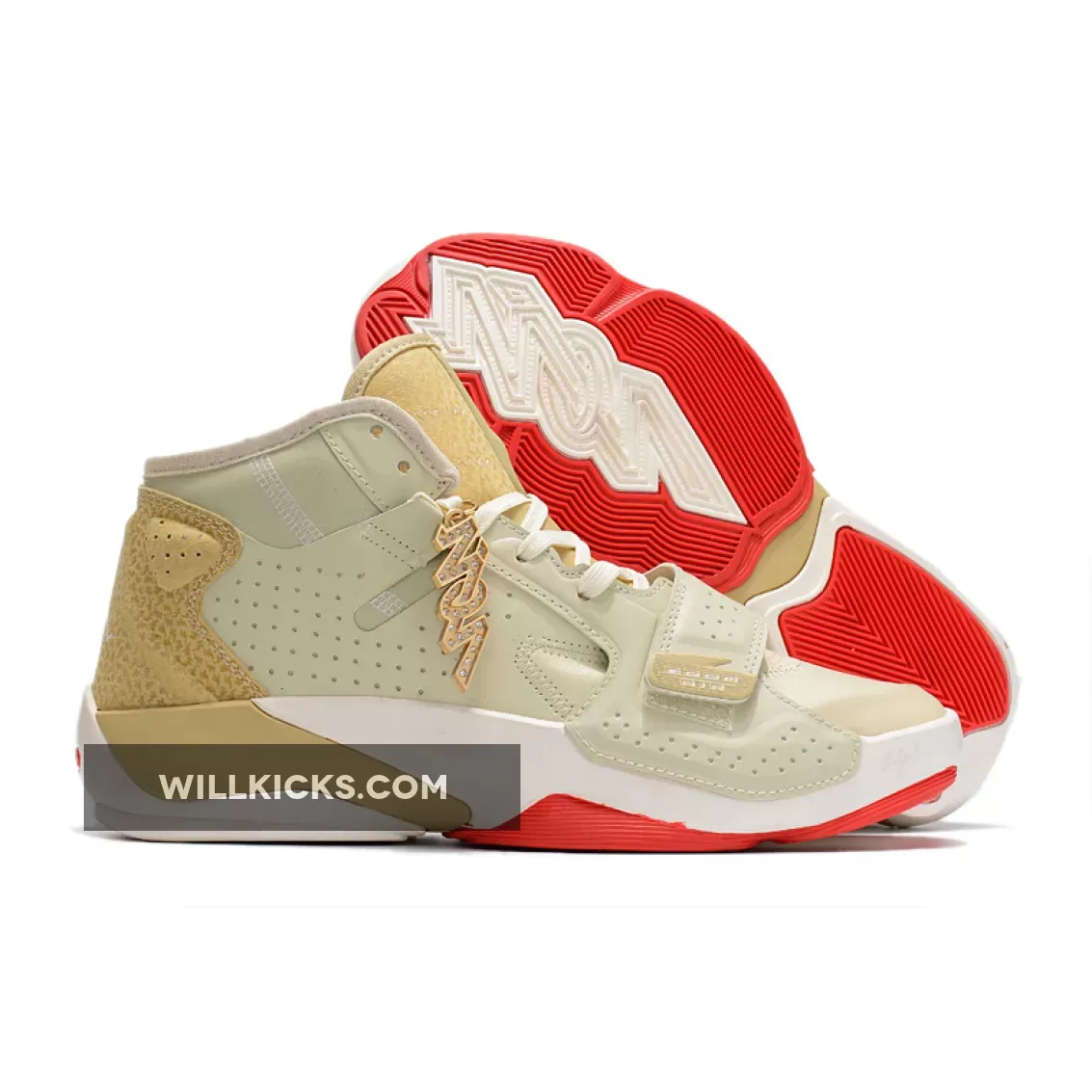 Jordan Zion 2 Fossil/Sail/Team Gold/University Red DO8990-217 Restock