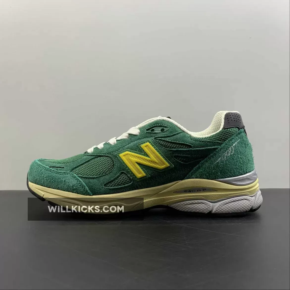 New Balance 990v3 Made in USA Green Yellow M990GG3