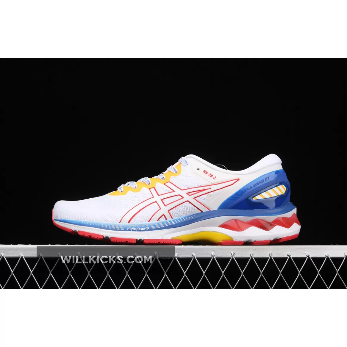 Gundam x Asics Men’s GEL-KAYANO 27 Running Shoes White Multi-Color 1011B283-100