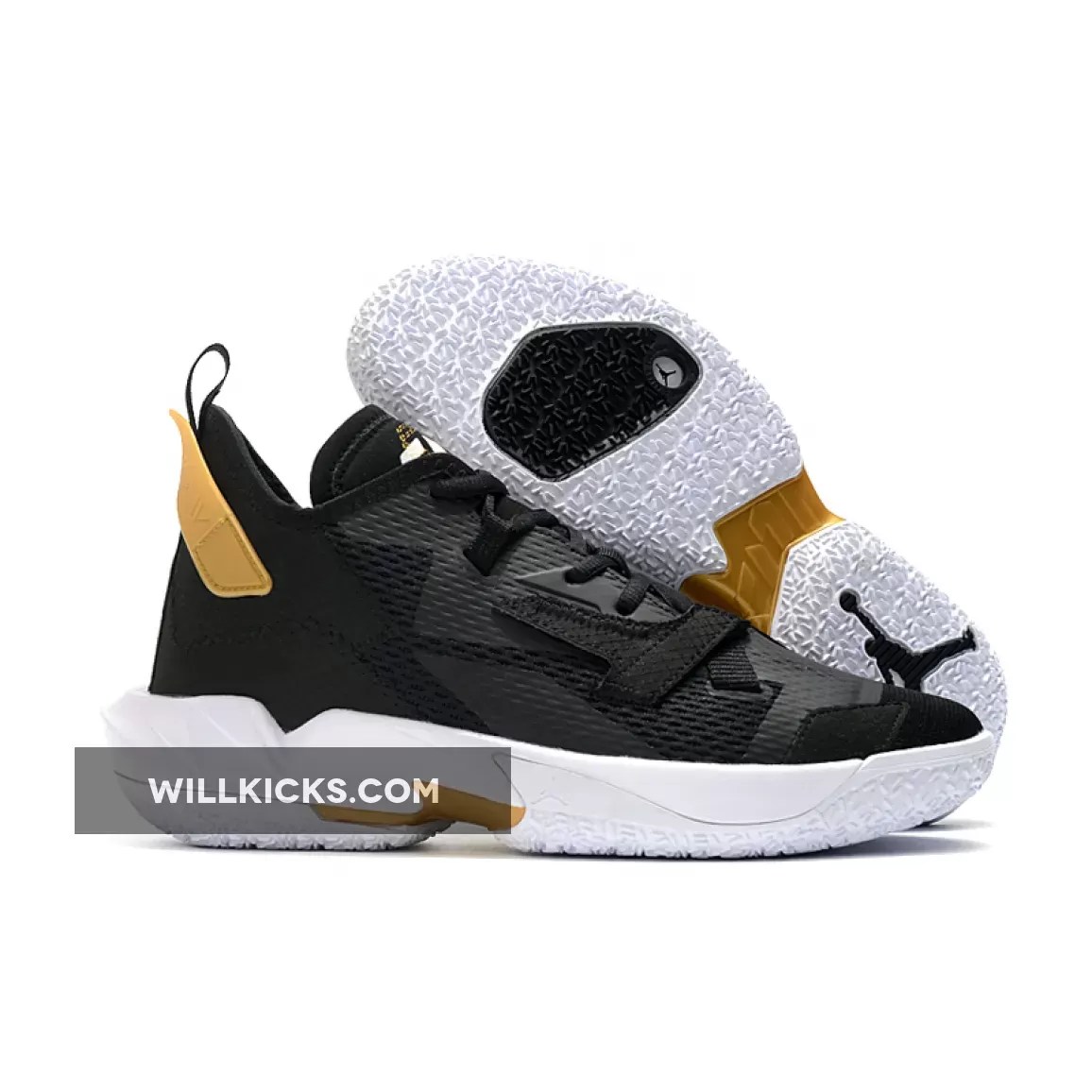 Jordan Why Not Zer0.4 'Family' Black/White-Metallic Gold CQ4231-001 #why not 4 jordan