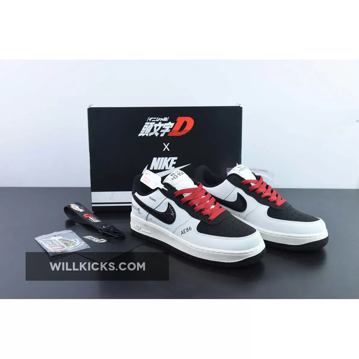 no-brainer* x Nike Air Force 1 Low ‘AE86’ White/Black 1675861344