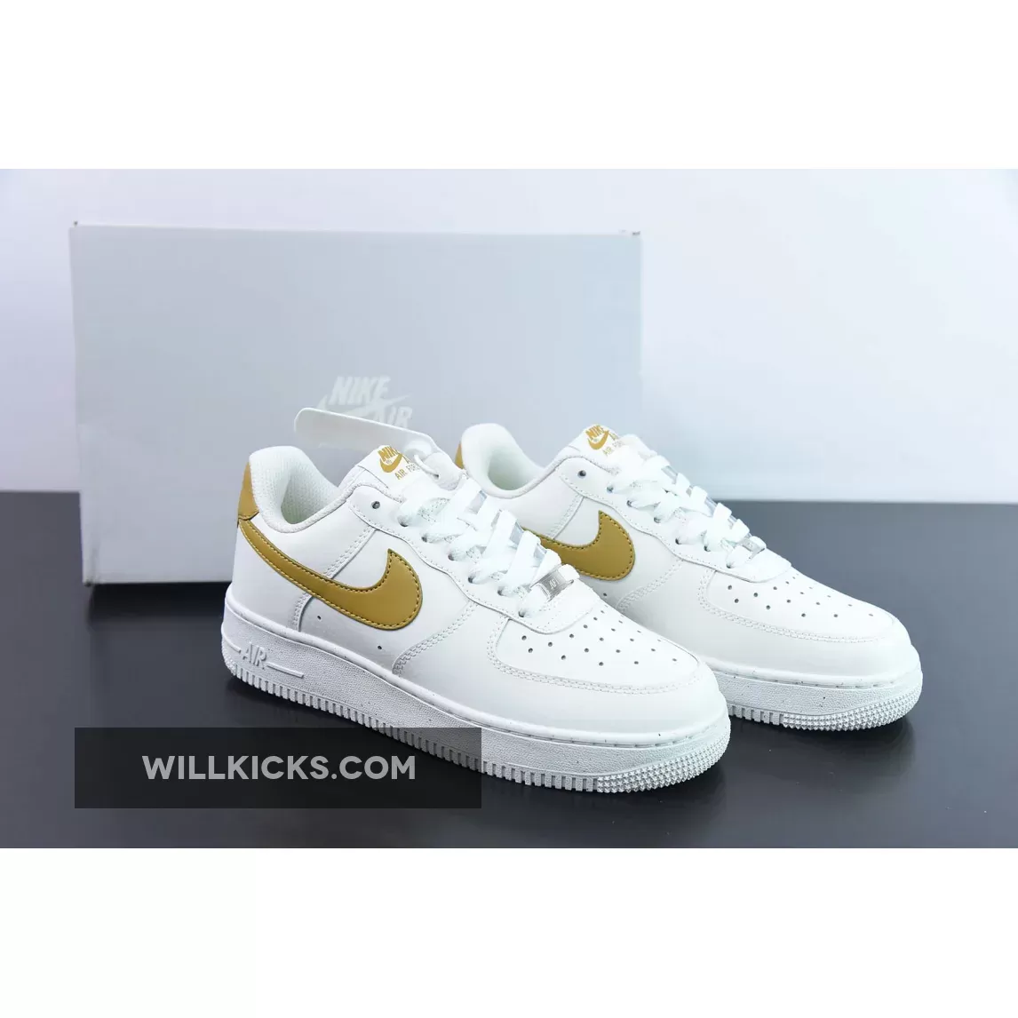 Discount Nike Air Force 1 Next Nature White/Bronzine-Metallic Silver DV3808-101