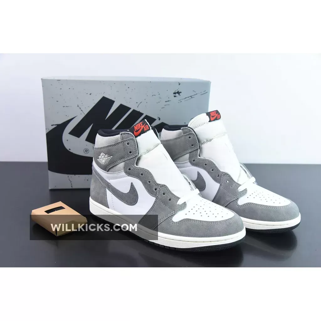 Air Jordan 1 High OG 'Washed Heritage' Black/Fire Red/Grey/Sail DZ5485-051 / black jordans