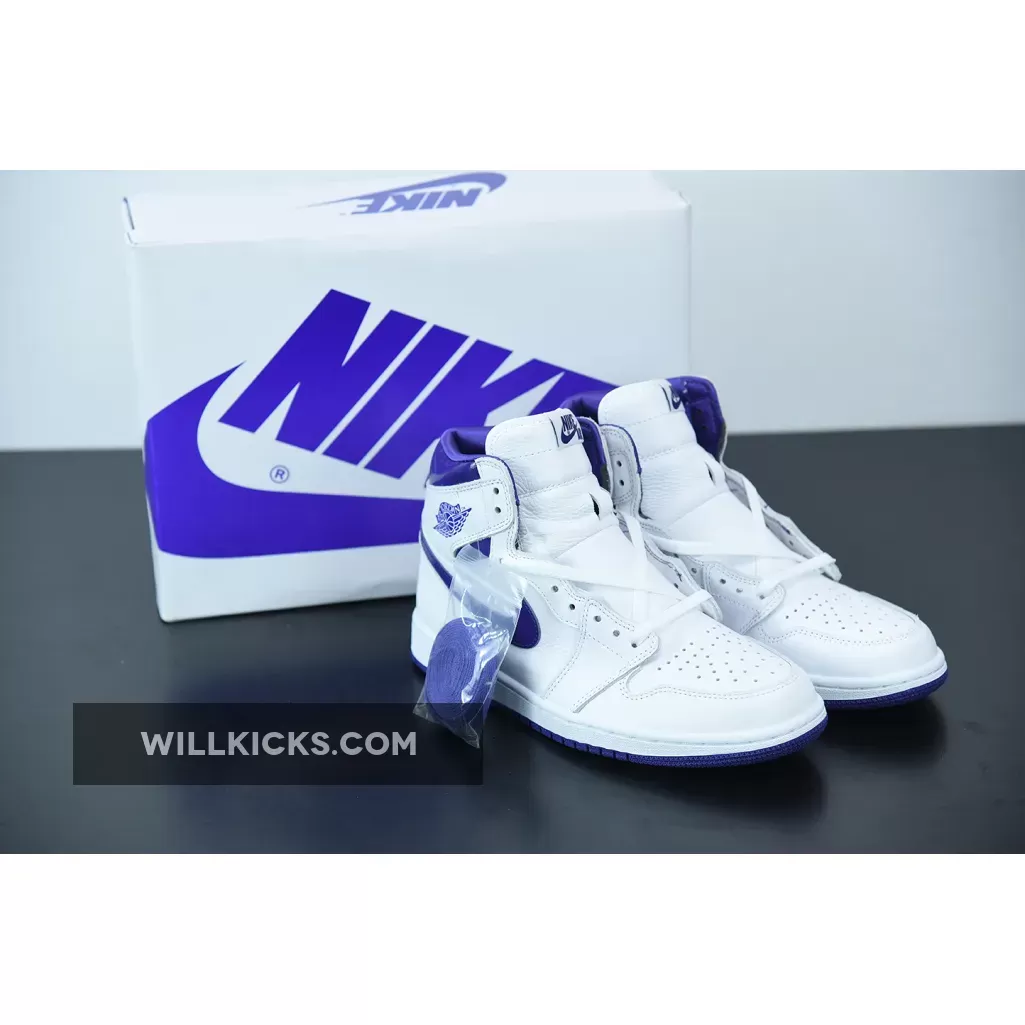 Air Jordan 1 High OG White/Court Purple CD0461-151