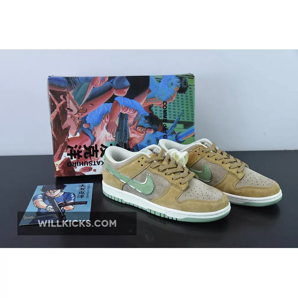 Custom Nike Dunk Low Brown Green 1675862053 New Releases