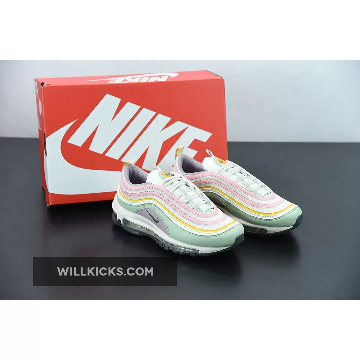 Nike Air Max 97 Multi Pastel Pink/Orange-Yellow-Green DH1594-001 Online Sale