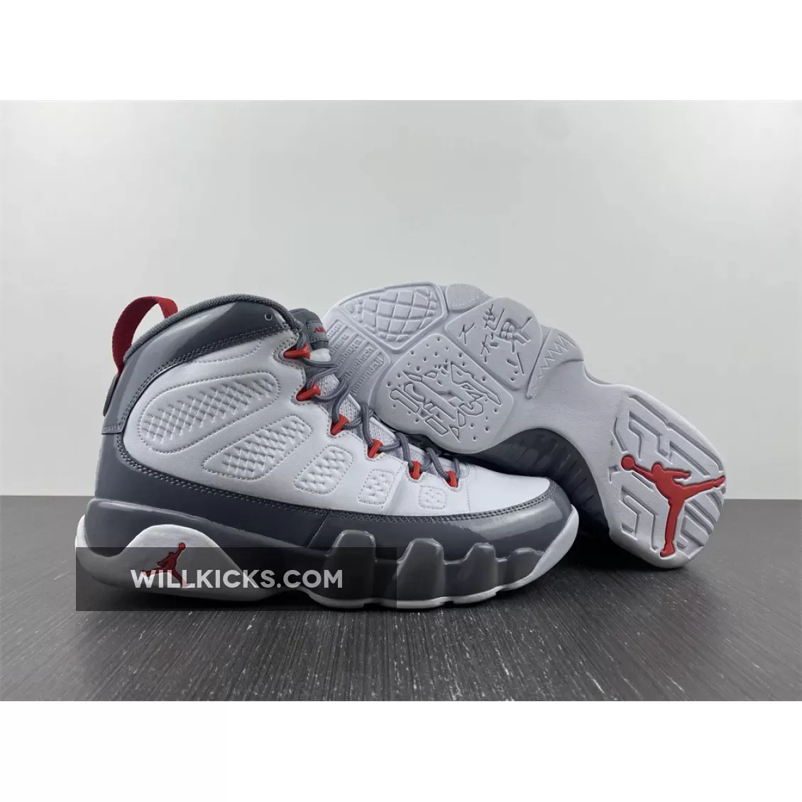 Air Jordan 9 White/Fire Red-Cool Grey CT8019-162 #jordan 9 retro white/fire red/cool grey