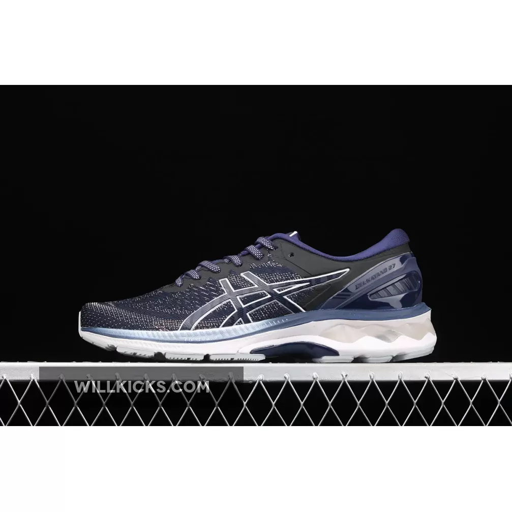 Asics Men's GEL-KAYANO 27 Running Shoes Peacoat/Piedmont Grey - Asics Peacoat