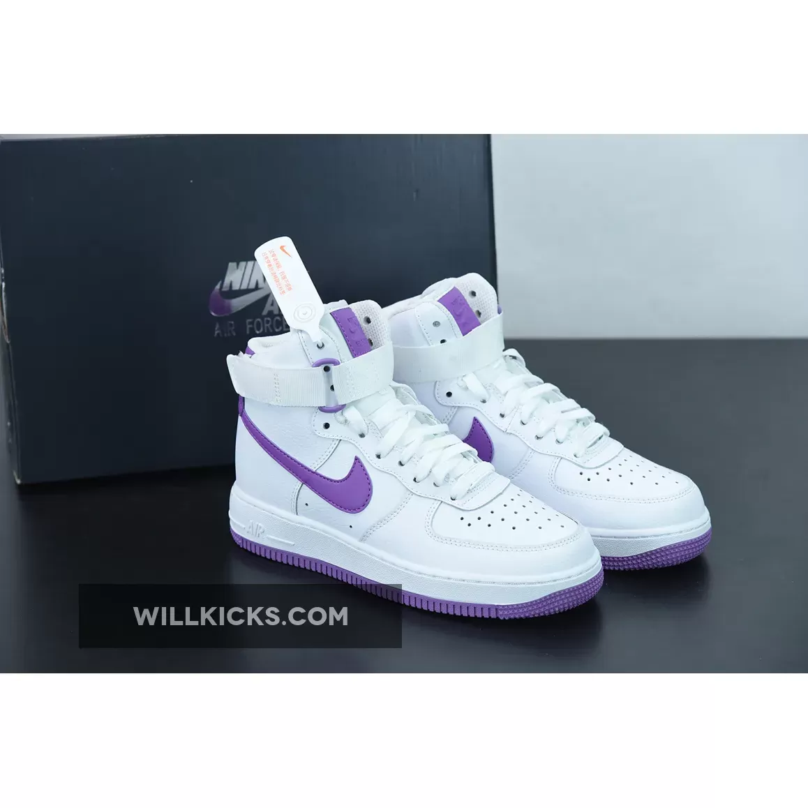 Nike Air Force 1 High 'White Dark Orchid' 334031-112 Restock