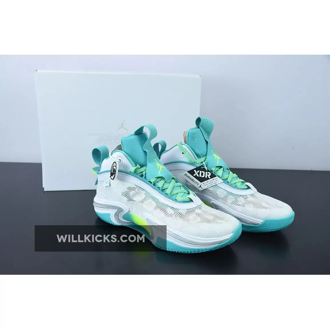 Air Jordan 36 Guo Ailun White/Teal DM0796-107 - 107 36