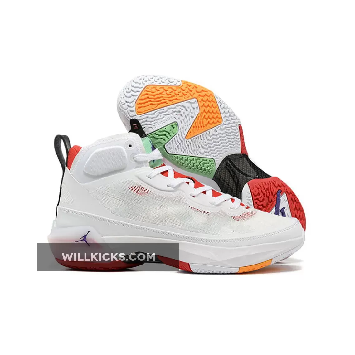 Air Jordan 37 'Hare' White/True Red-Light Silver-Black-Citrus DD6958-160 - jordan 37 hare