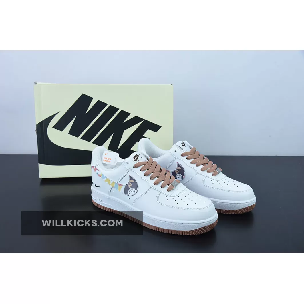 Restock Nike Air Force 1 Low White Brown 1675864388