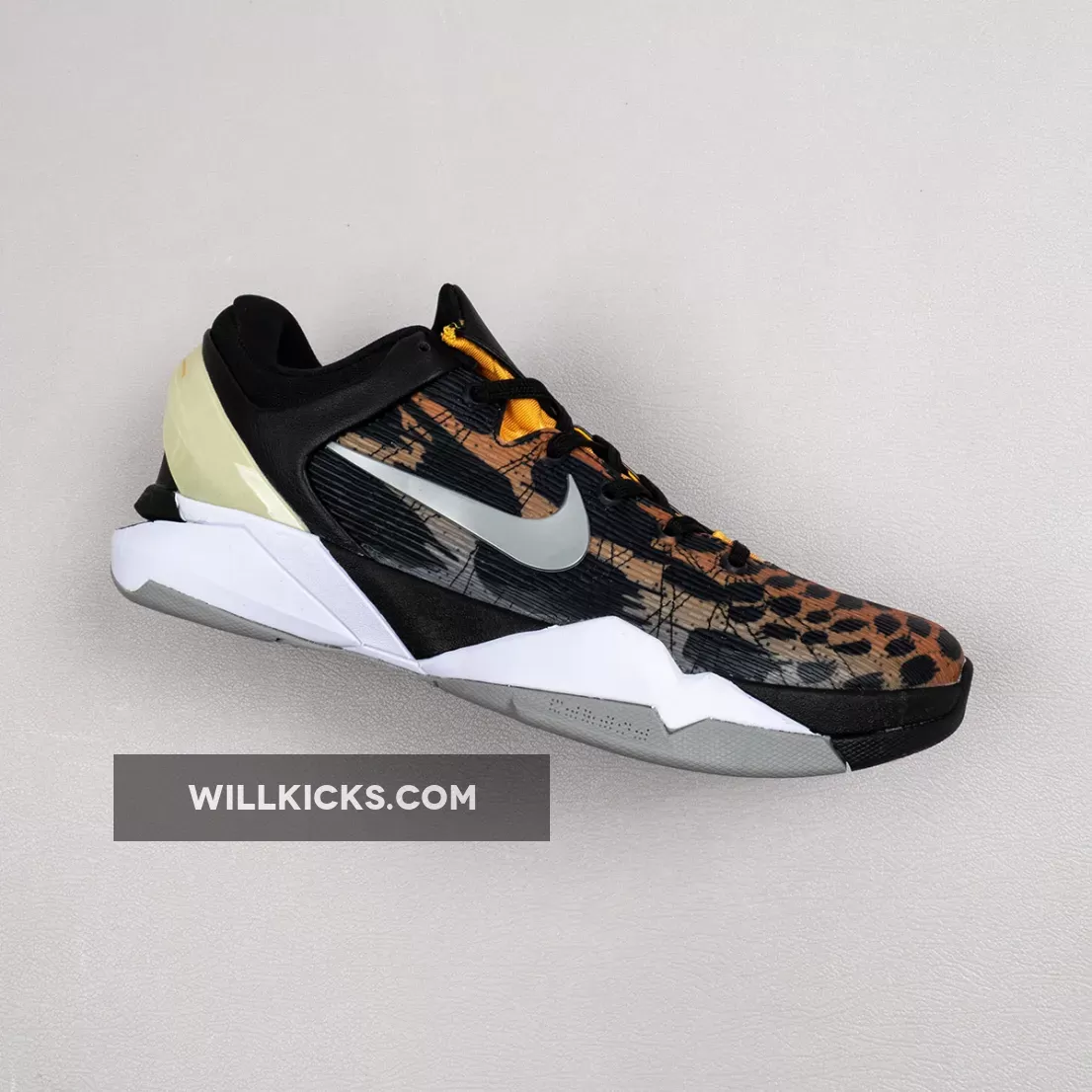 Nike Kobe 7 System 'Cheetah' Circuit Orange/Medium Grey-Black-Sail / cheetah kobe