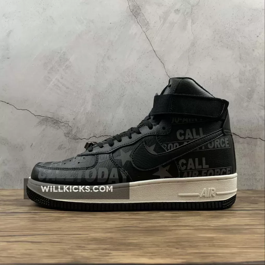 Nike Air Force 1 High 'Hotline' Black/Sail-Vast Grey CU1414-001 Discount