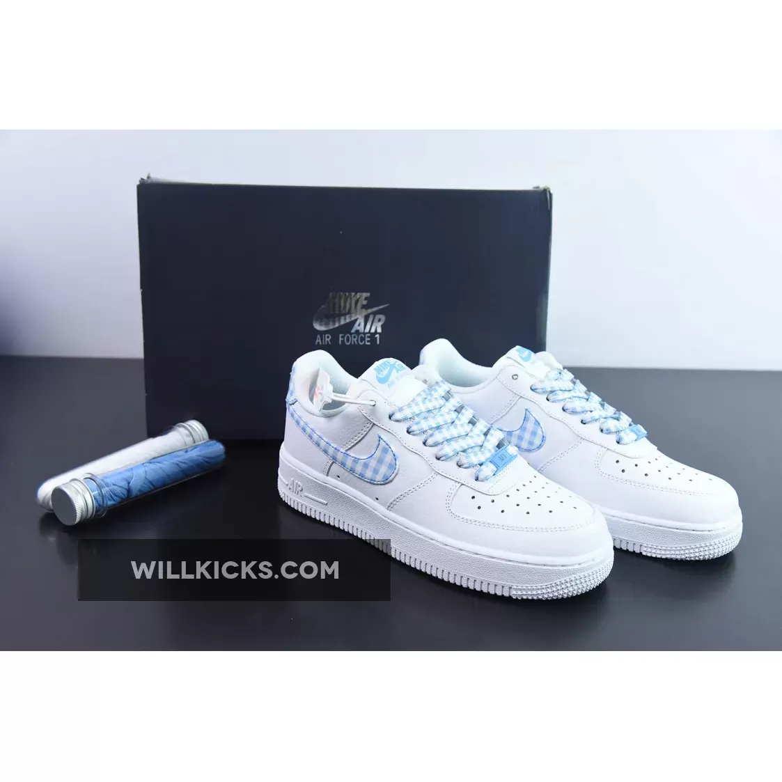 Nike Air Force 1 Low 'Blue Gingham' White/University Blue DZ2784-100 Discount