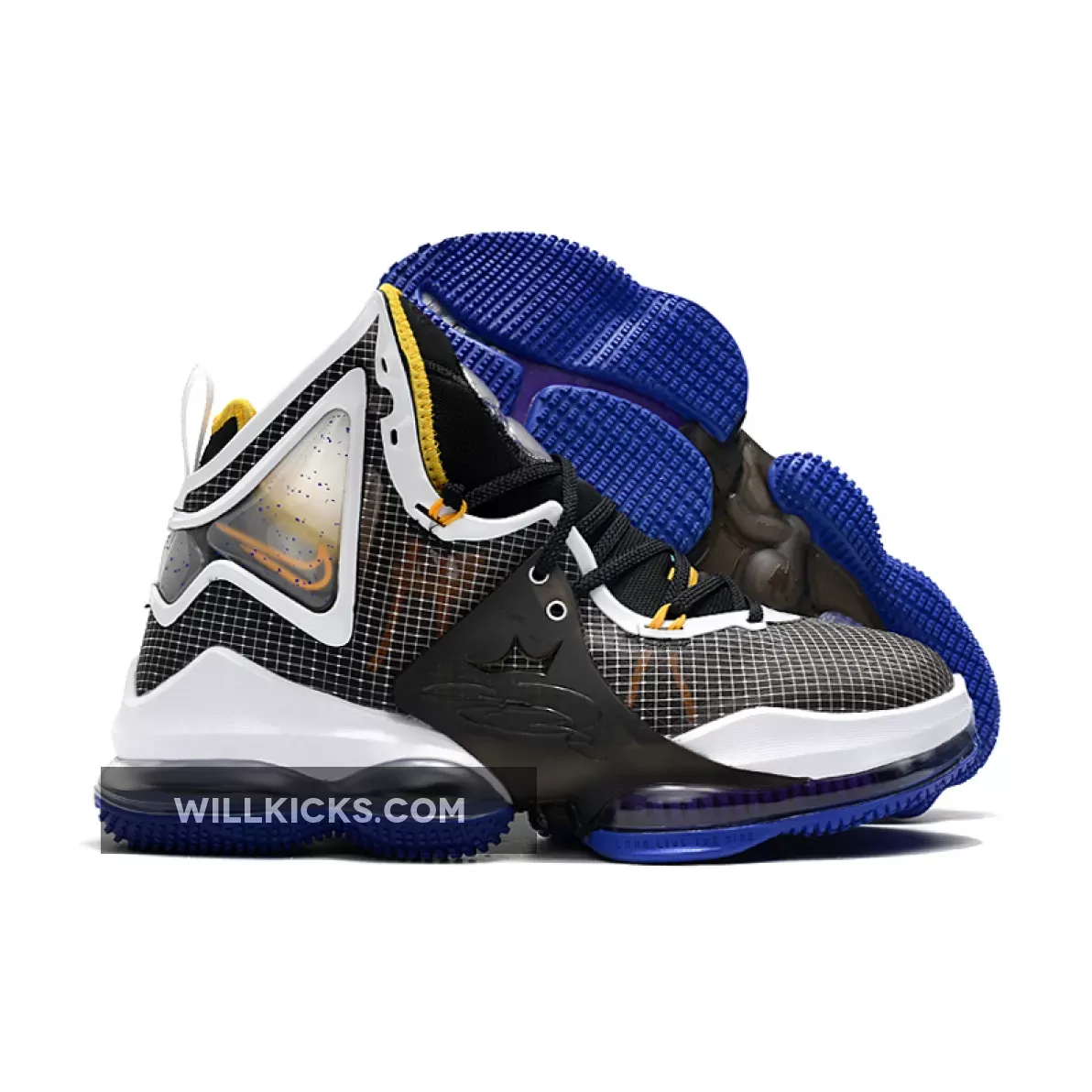 Nike LeBron 19 'Hardwood Classic' Black/White-Yellow / Lebron 19 Hardwood DC9340-002