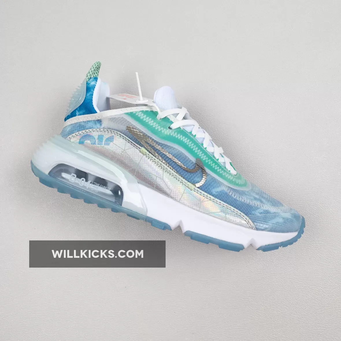 Nike Air Max 2090 White/White-Glacial Blue-Metallic Silver CZ8694-101 Restock