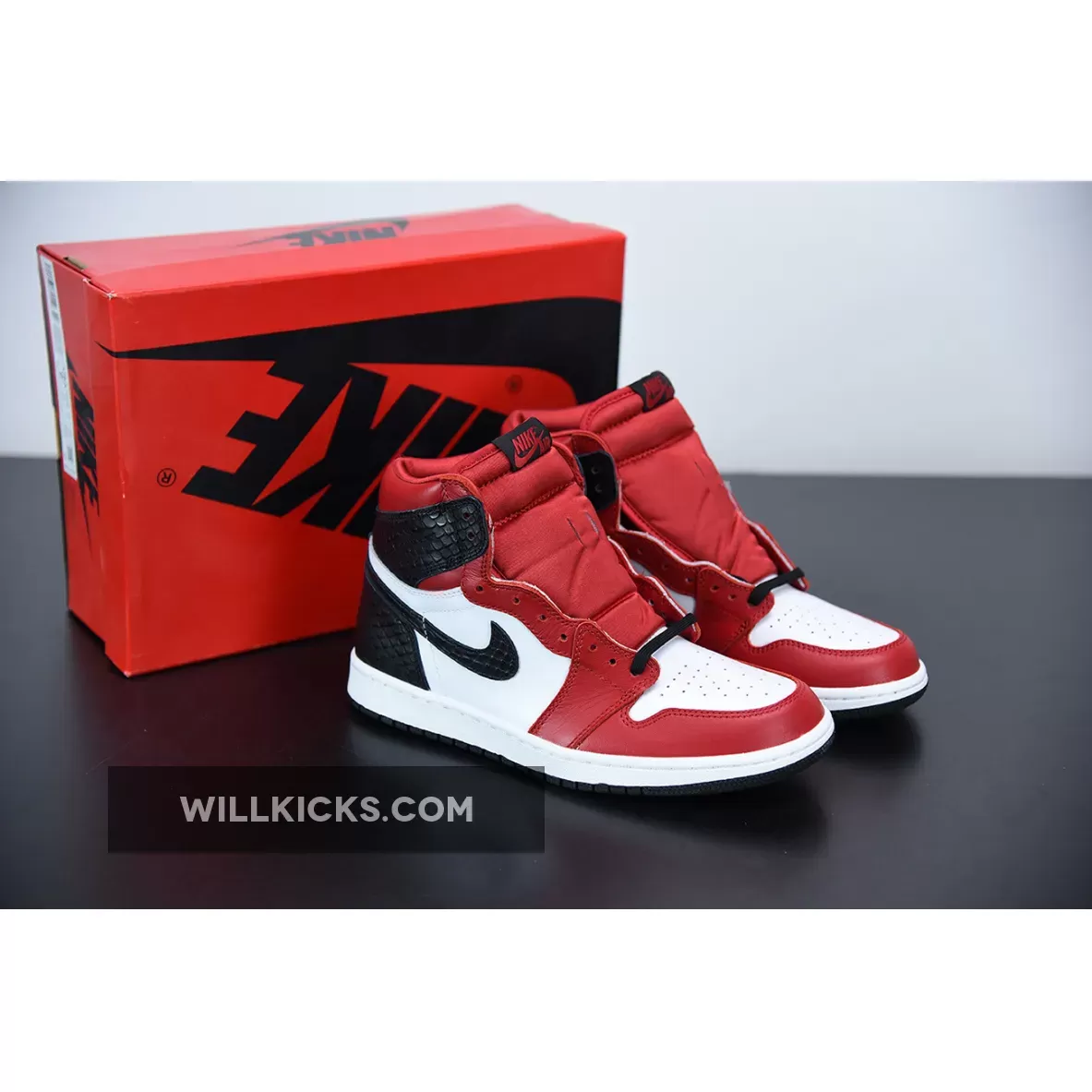 Air Jordan 1 High OG 'Satin Snake' Gym Red/White-Black CD0461-601 Restock