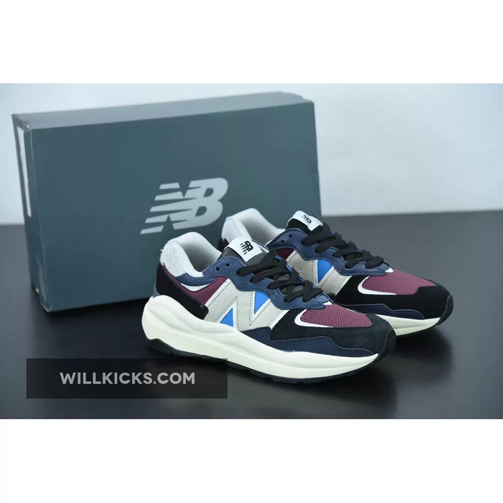 New Balance 5740 Navy Burgundy Multi #new balance burgundy