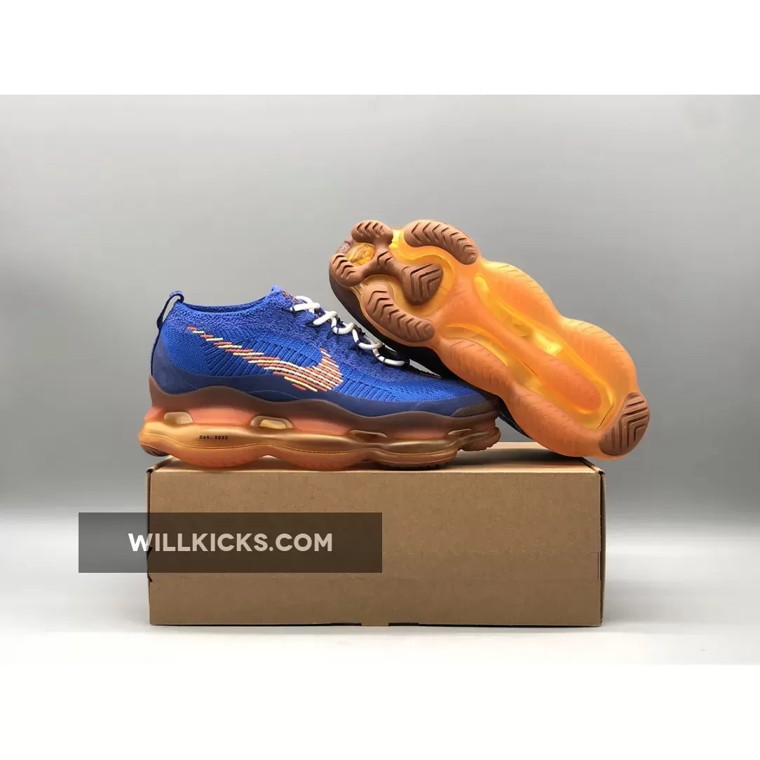 Nike Air Max Scorpion 'M. Frank Rudy' Racer Blue/Safety Orange DX4768-400 - m frank rudy