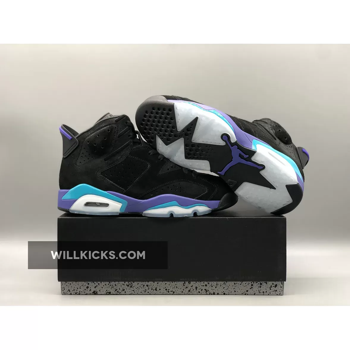 Air Jordan 6 'Aqua' Black/Bright Concord-Aquatone - Jordan 6 17 23 Aqua CT8529-004