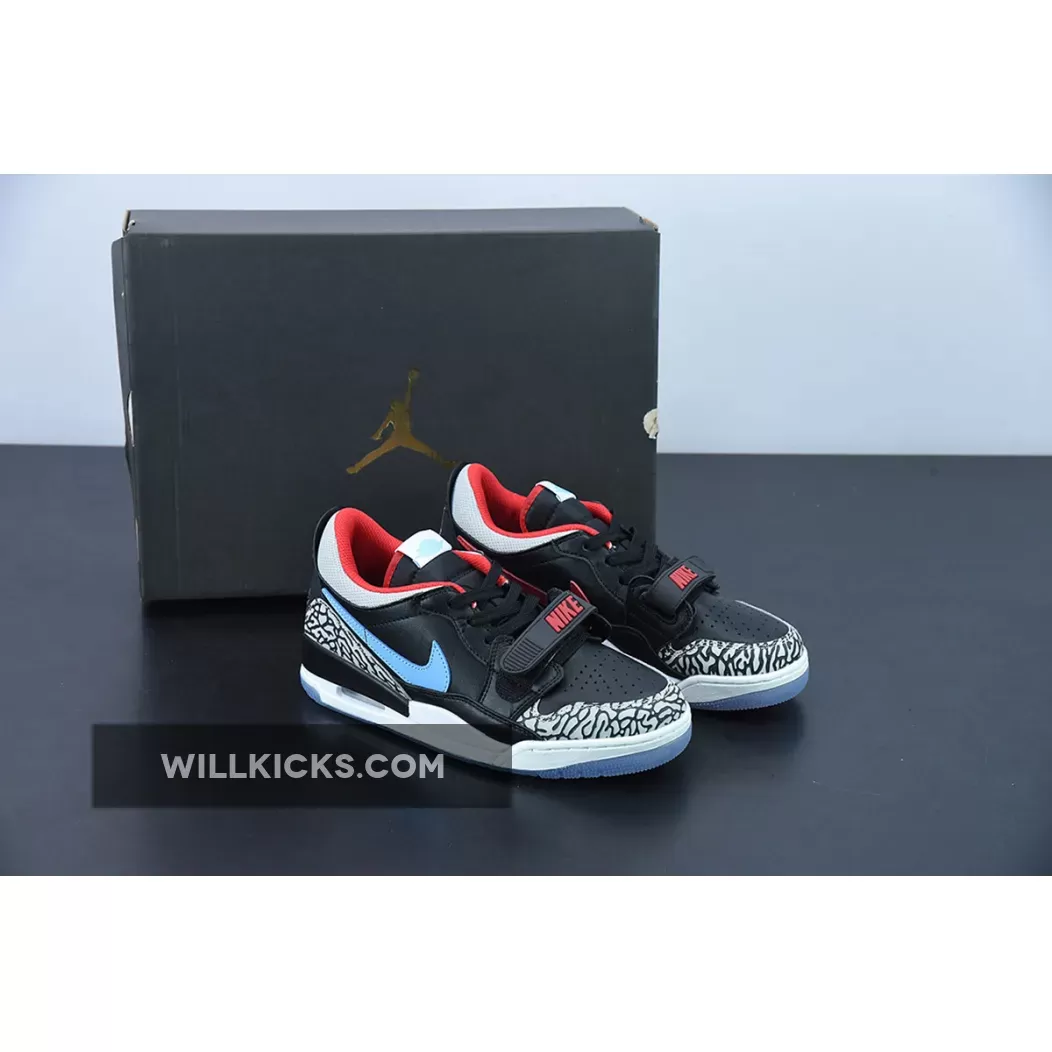 Jordan Legacy 312 Low Chicago Flag Black/Blue-Red CD7069-004 - jordan legacy 312 low chicago red