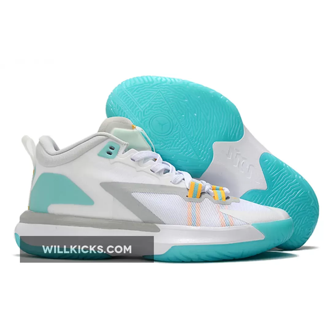 Jordan Zion 1 'White Dynamic Turquoise' DA3130-101 #zion 1 turquoise