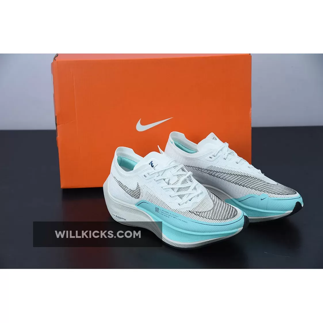 Nike ZoomX Vaporfly Next% 2 White/Black-Aurora Green CU4123-101 #nike vaporfly next 2 aurora green