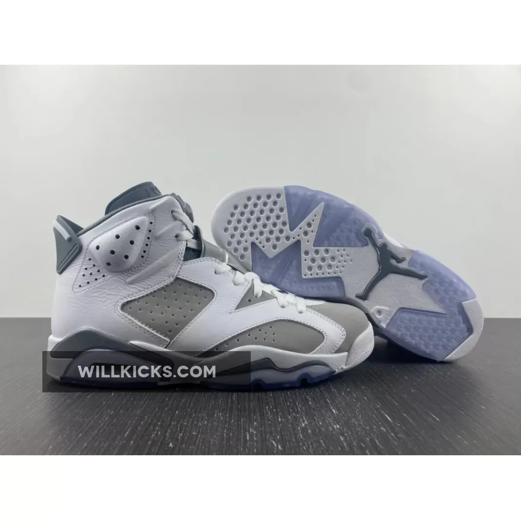 Air Jordan 6 White/Medium Grey-Cool Grey CT8529-100 #jordan 6 grey release date