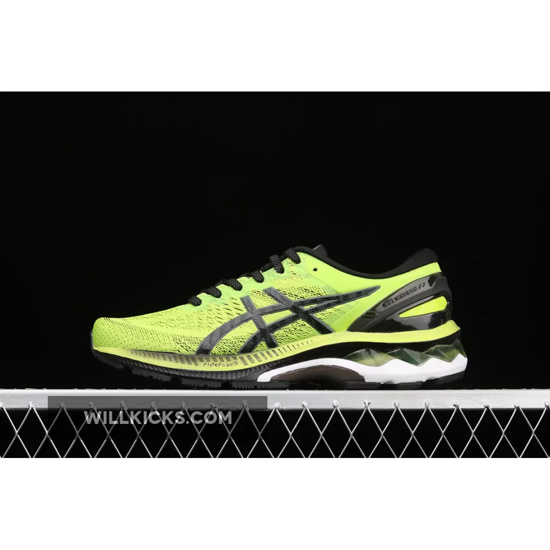 Asics Men's GEL-KAYANO 27 Running Shoes Lime Zest/Black 1011A833-300 New Releases