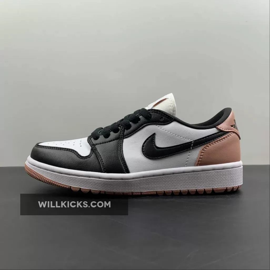 Air Jordan 1 Low Golf White/Black-Rust Pink DD9315-106 For Sale