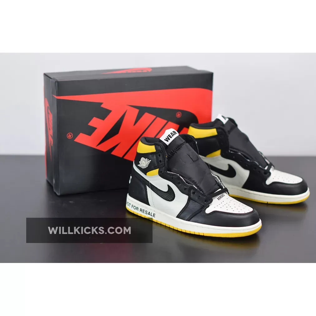 Air Jordan 1 Retro High OG NRG 'Not For Resale' Sail/Black-Varsity Maize #not for sale jordan 1