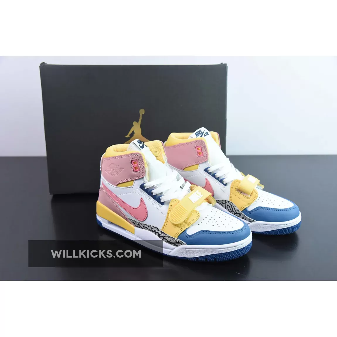 Jordan Legacy 312 Pink / Jordan Legacy 312 White Coral Pink French Blue FD9909-161