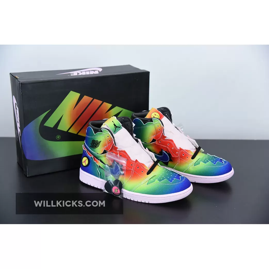 J Balvin x Air Jordan 1 High Multi-Color/Pink Foam / multi pink jordan 1